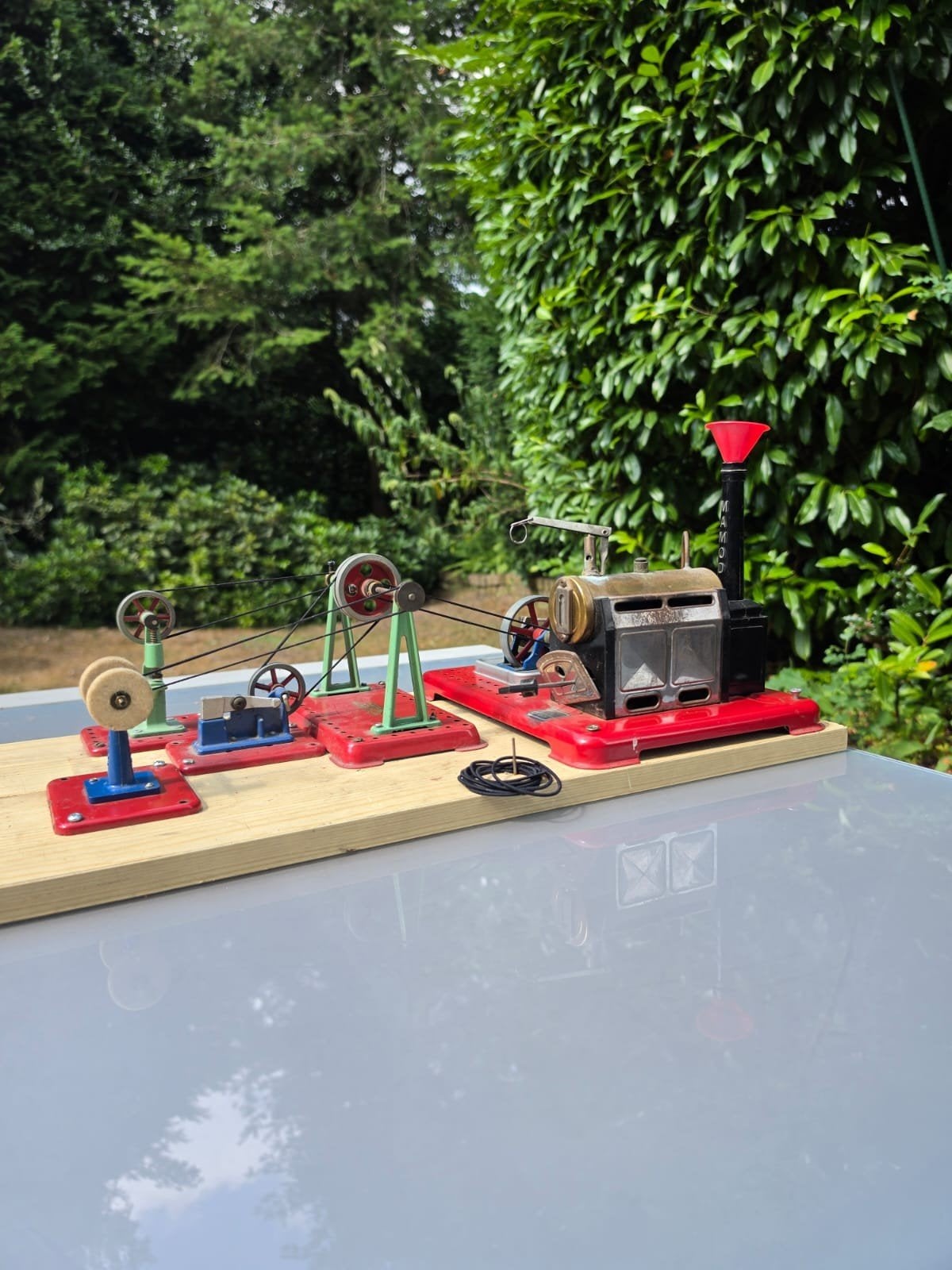 Oude Mamod stoommachine oud speelgoed, Antiek en Kunst, Antiek | Speelgoed, Ophalen