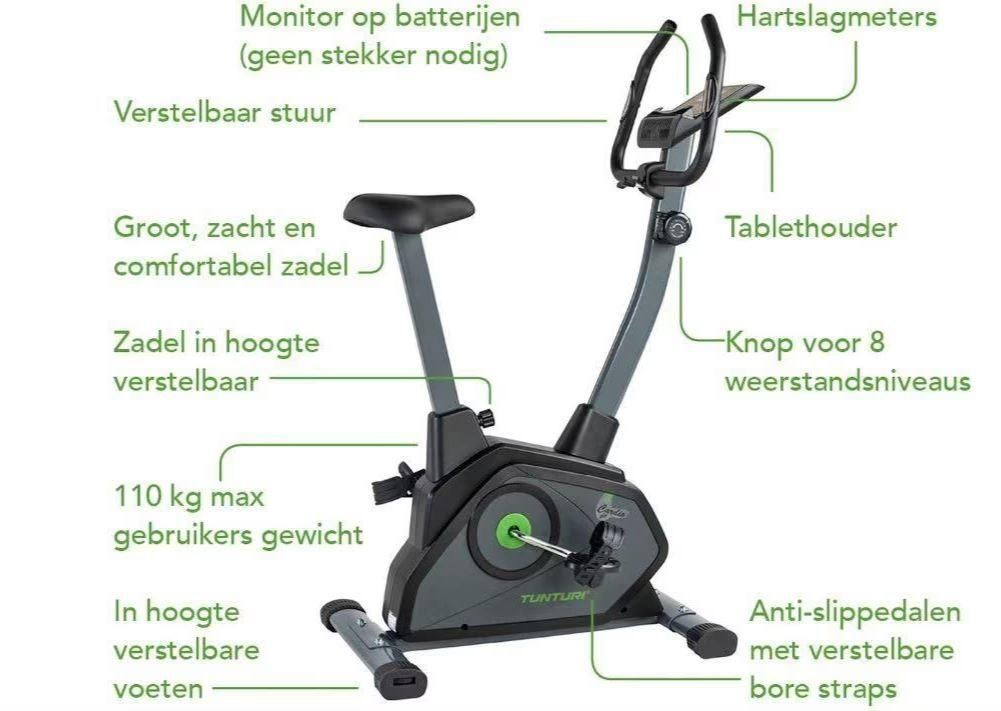 Tunturi Cardio Fit B35 Hometrainer, Ophalen of Verzenden, Zo goed als nieuw, Overige typen