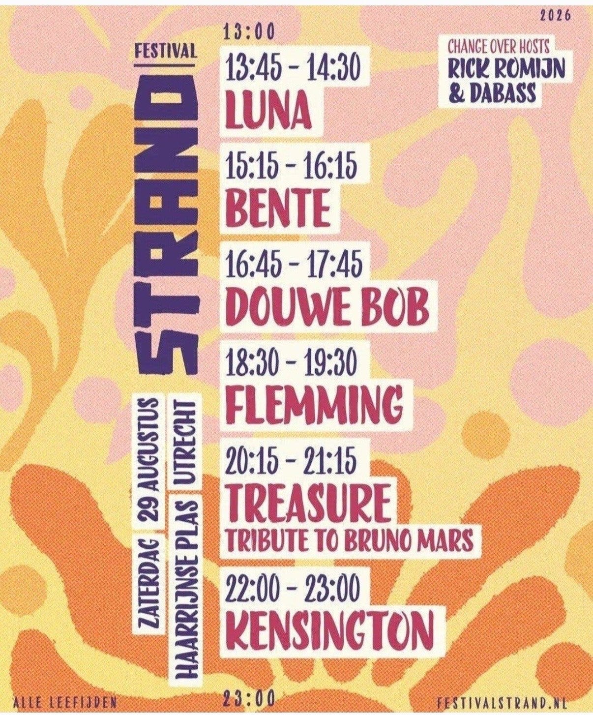 2x Festival Strand ticket Zaterdag 29/8, Twee personen