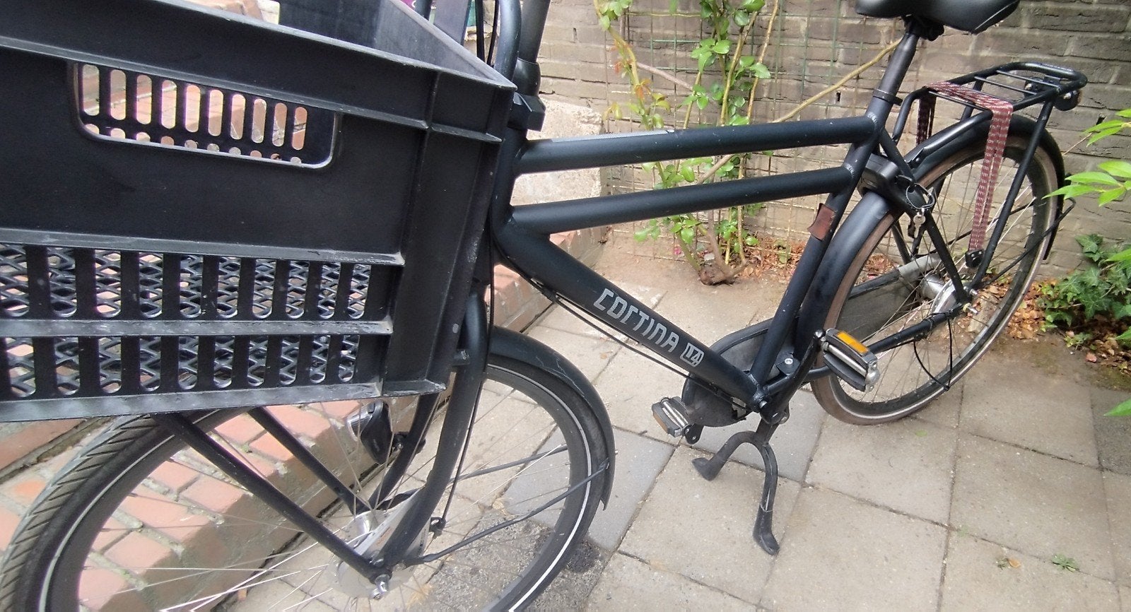 Cortina Transportfiets - Zwart, 3 versnellingen, Fietsen en Brommers, Fietsen | Bakfietsen, Overige merken, Gebruikt, Goederen