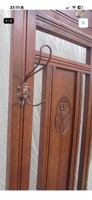 Staande kapstok porte manteau halmeubel, Ophalen