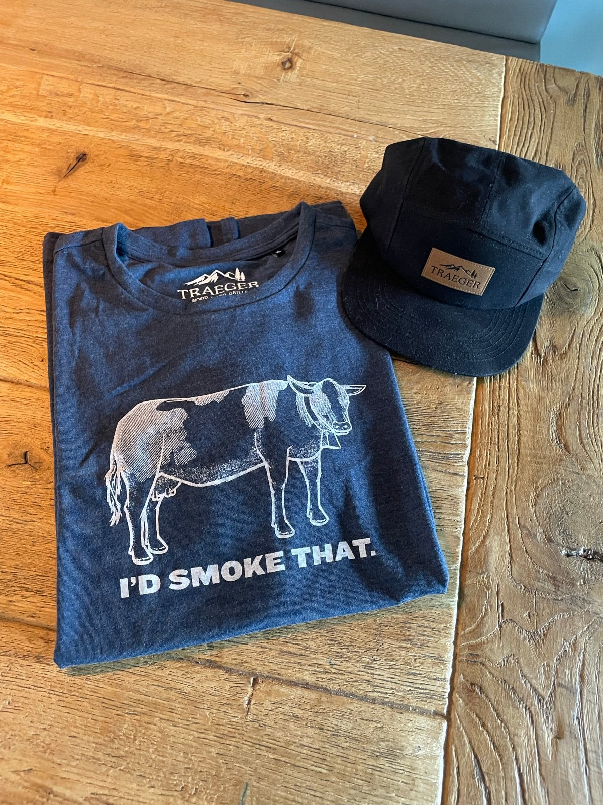 Traeger T-shirt en pet, Ophalen of Verzenden, Nieuw, Maat 56/58 (XL), Blauw