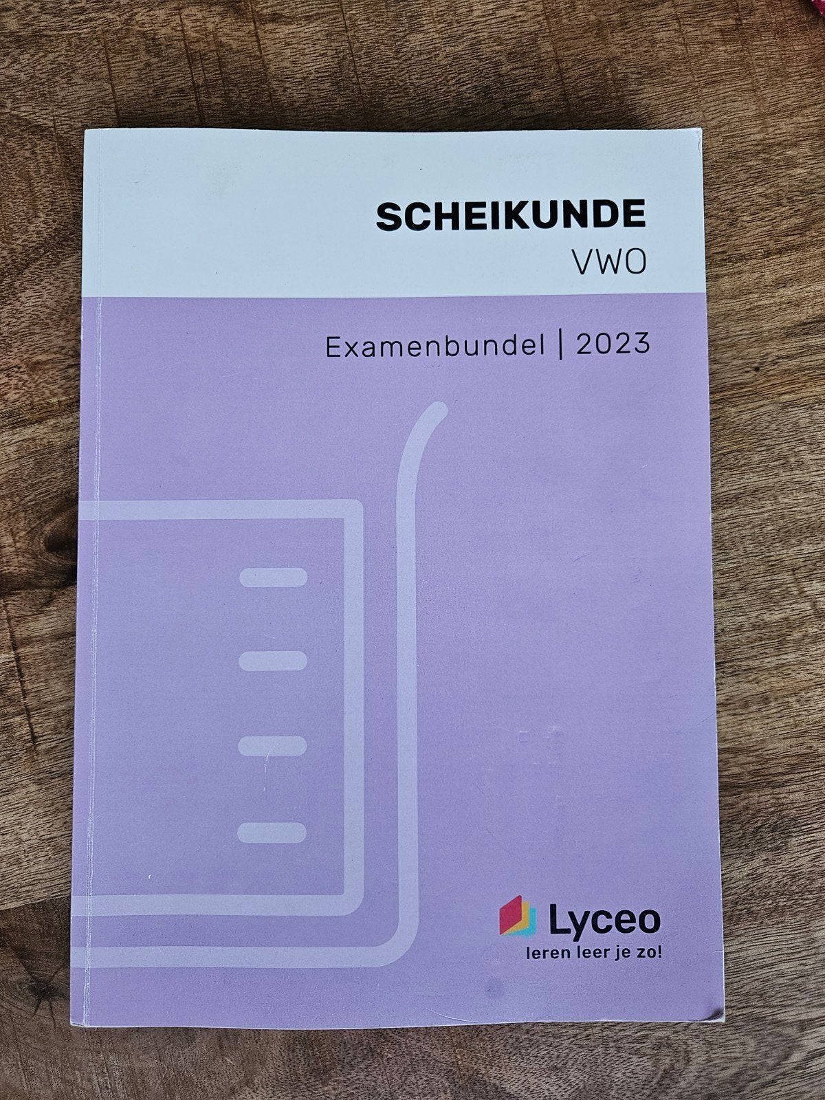 Examenbundel Scheikunde VWO 2023 Lyceo, Boeken, VWO, Ophalen of Verzenden, Zo goed als nieuw, Scheikunde