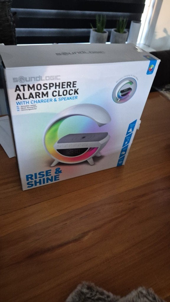 Smart wekker met verlichting, Ophalen of Verzenden, Nieuw, Digitaal