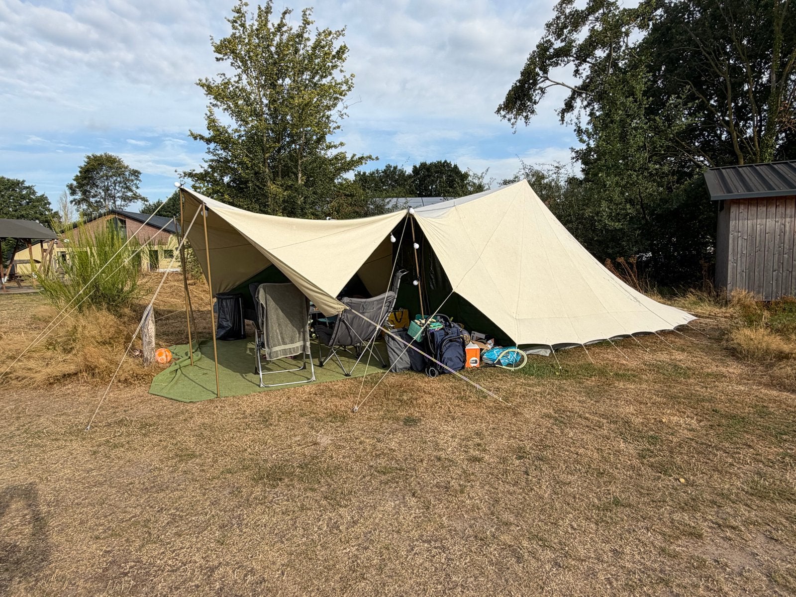De Waard tent 4 personen Lepelaar met varioluifel, Caravans en Kamperen, Tenten, Ophalen, Gebruikt, Tot en met 4