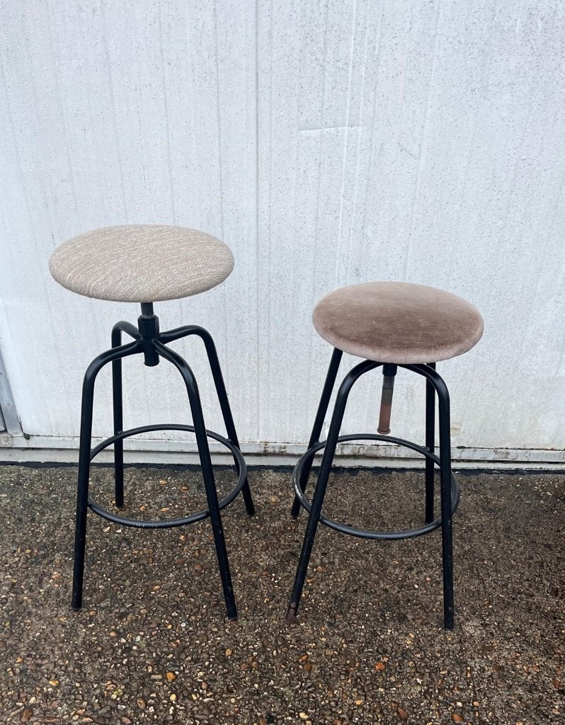 10 stuks luxe industriële horeca barkrukken krukken velvet, Ophalen, 5 krukken of meer, 60 tot 90 cm, Zo goed als nieuw