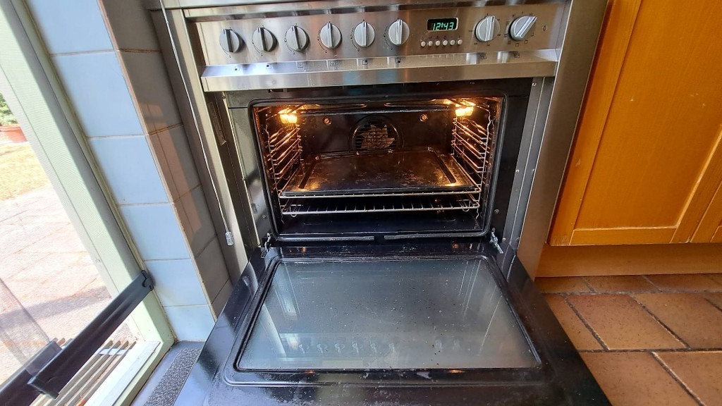 Ariston fornuis (electrische oven en gaskookplaat), Ophalen, Gebruikt, Gas, Vrijstaand