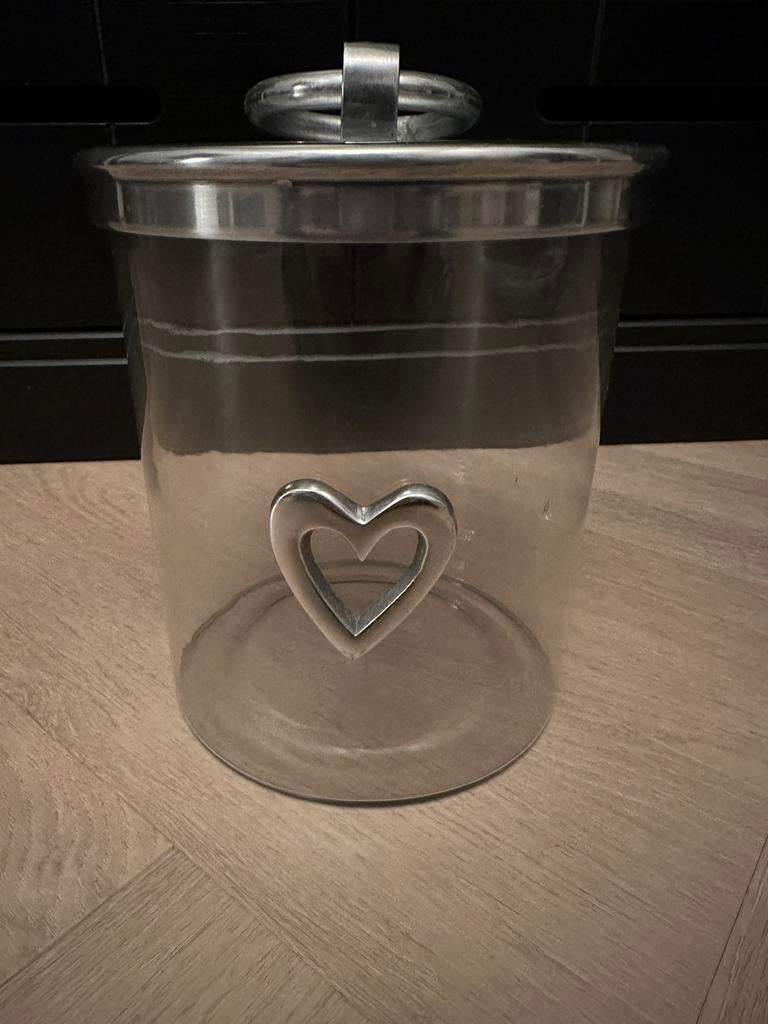 Riviera maison storage jar, Huis en Inrichting, Keuken | Servies, Gebruikt, Overige typen, Ophalen of Verzenden, Glas