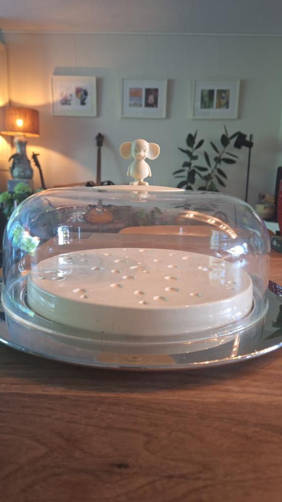 Alessi kaasstolp met muisje - Zo goed als nieuw, Overige typen, Zilver, Ophalen of Verzenden, Zo goed als nieuw