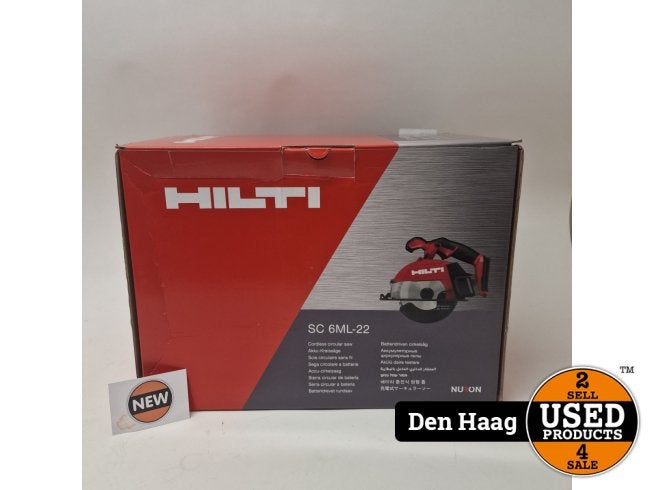 Hilti SC 6ML-22 accucirkelzaag voor metaal Body | Nieuw, Hilti, Nieuw, Support@hilti.com, Hilti Corporation, Feldkircher Strasse 100, 
9494 Schaan
Liechtenstein