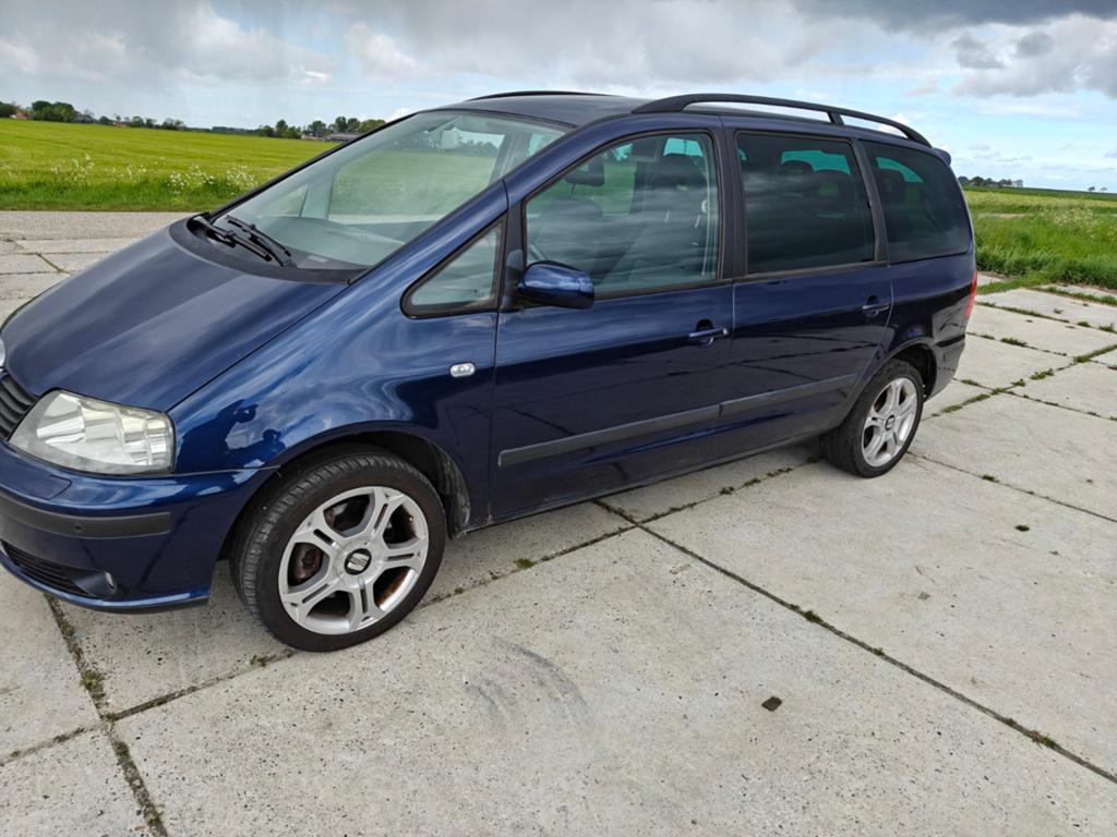 Seat Alhambra V6 op LPG 2005 233 dkm automaat, zie tekst!, Stof, Blauw, Grijs, Particulier