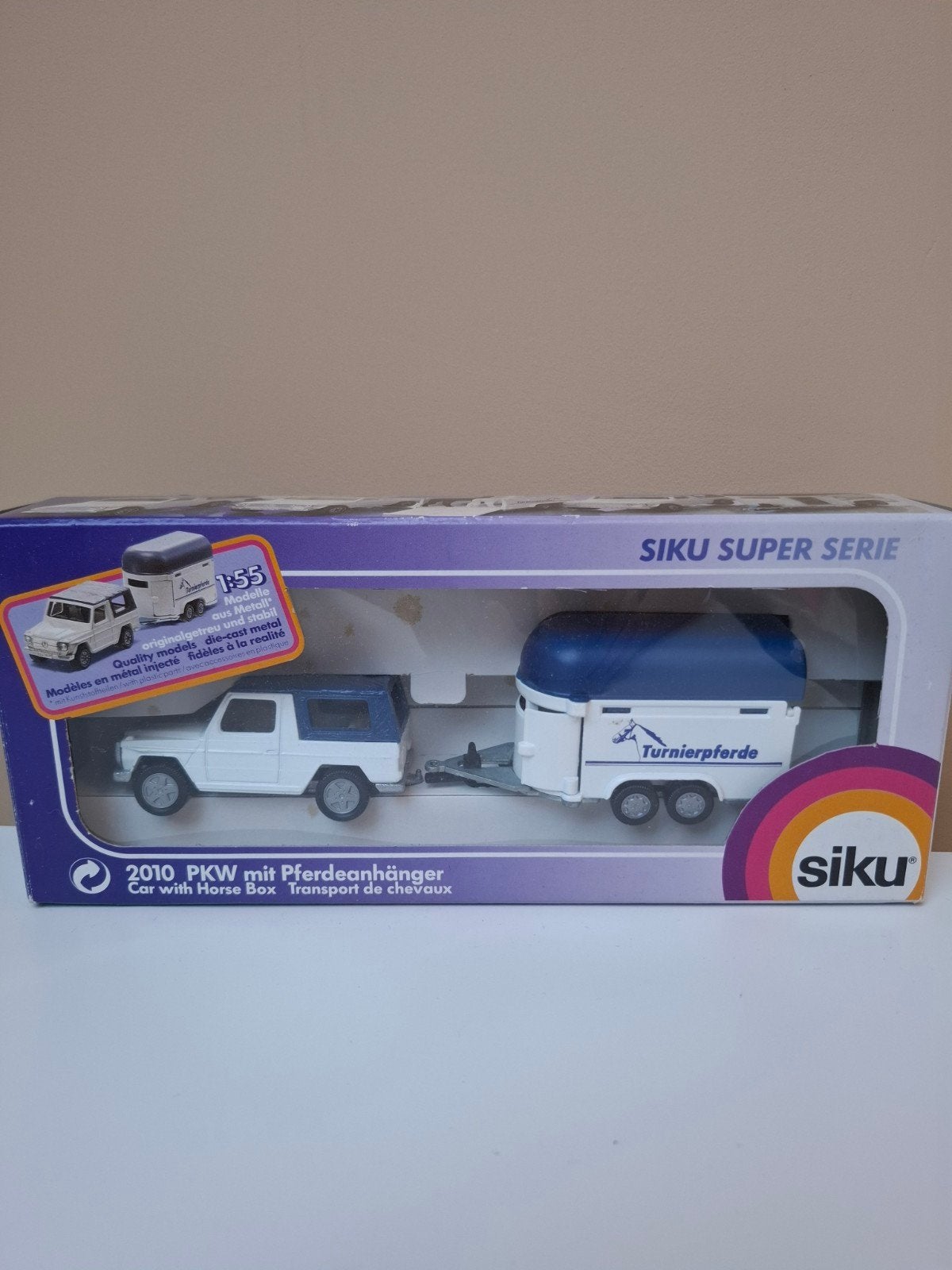 Siku Super Serie 2010 PKW met Pferdeanhänger, Ophalen of Verzenden, Nieuw