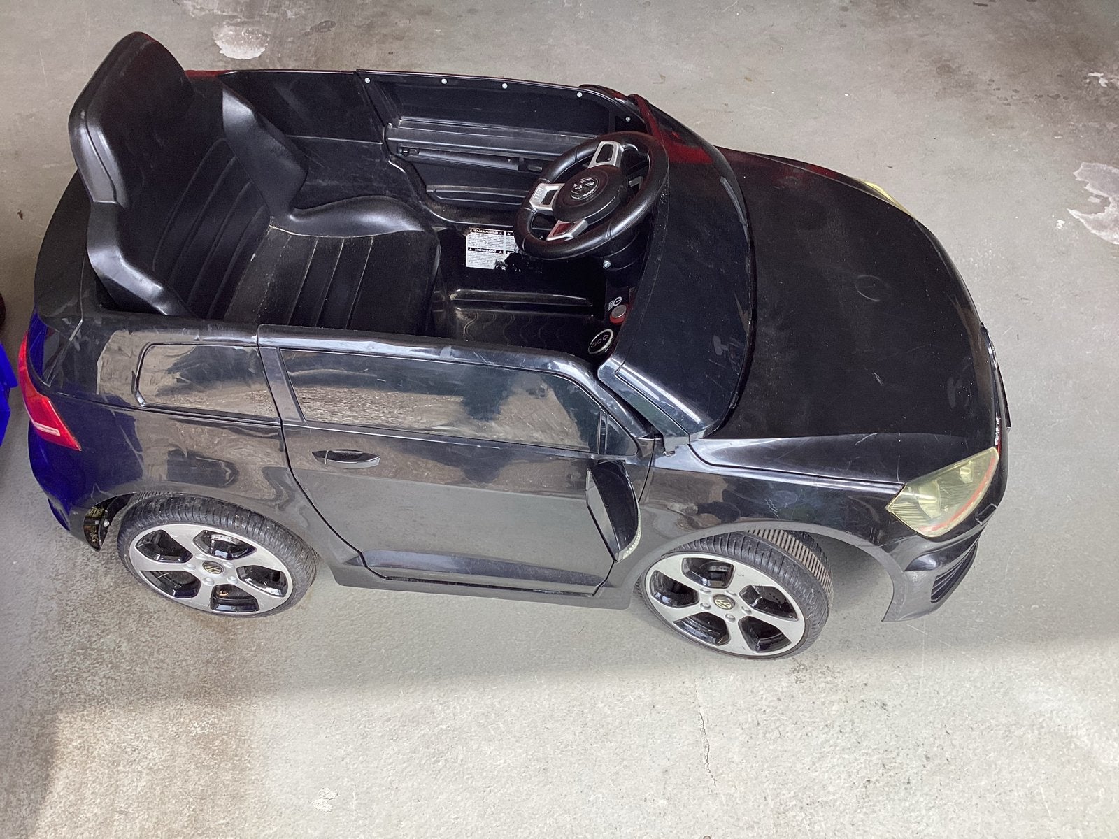 Volkswagen Golf Elektrische Kinderauto - Zwart, Ophalen, Gebruikt