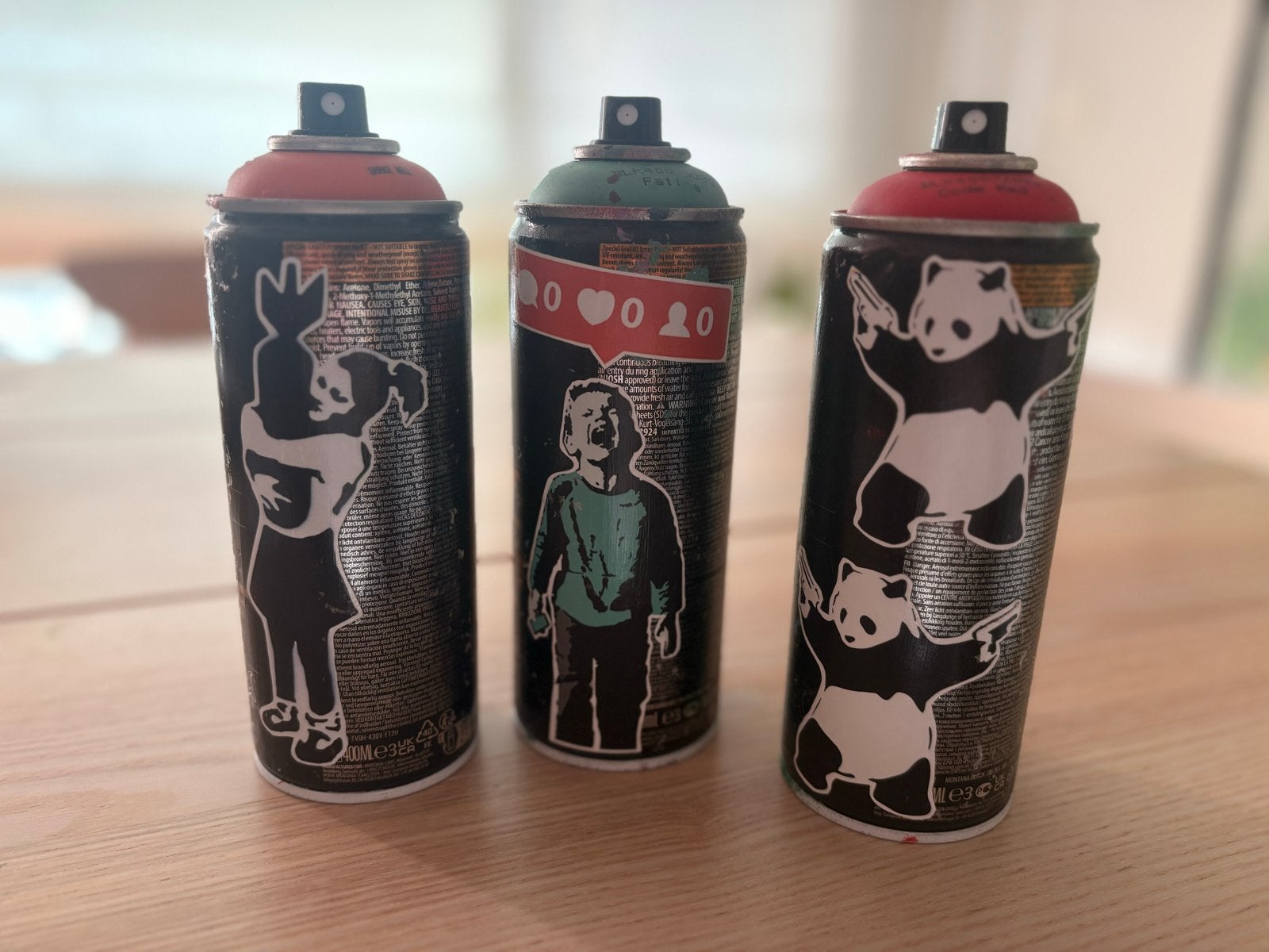 Tribute to Banksy - Koen Betjes (orginal), Meerkleurig, Object, Ophalen of Verzenden, Metaal