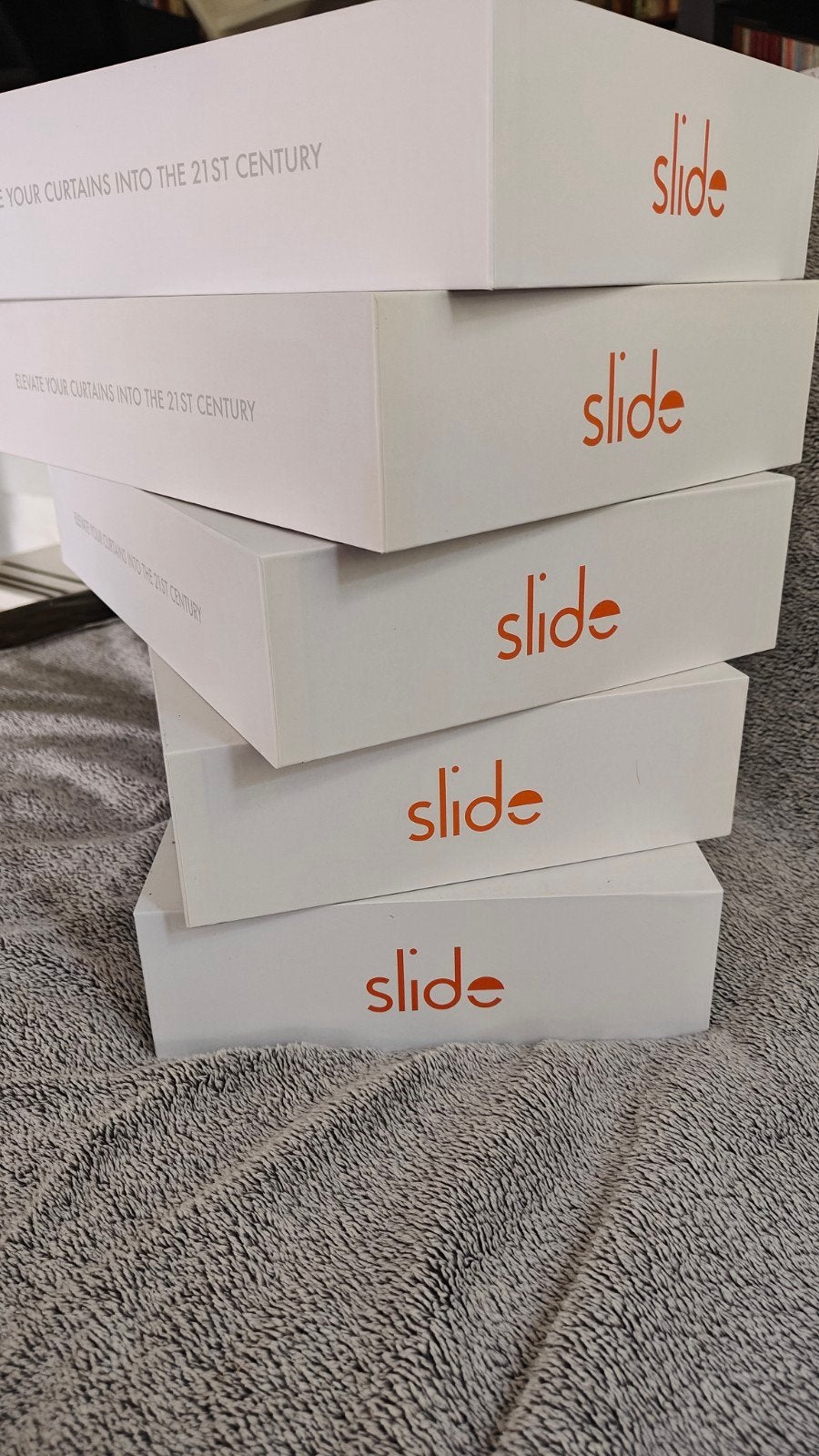 Slide gordijnautomaat - Smart Home gordijnen (5 stuks), Huis en Inrichting, Inclusief montageonderdelen, Overige merken, Wit, Ophalen of Verzenden