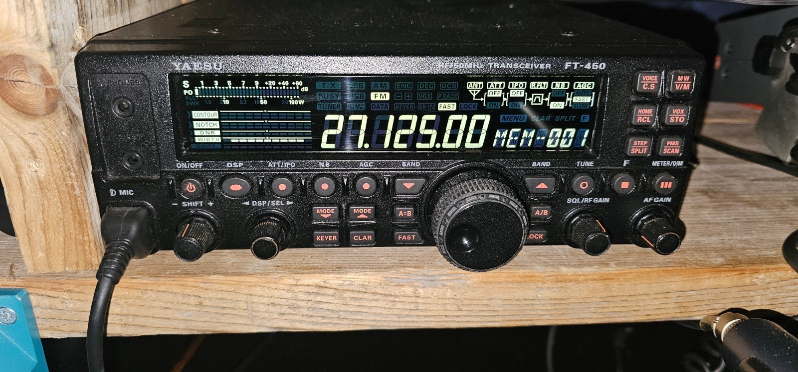 Yaesu FT-450 + yeasu md-100, Ophalen of Verzenden, Gebruikt, Zender en Ontvanger