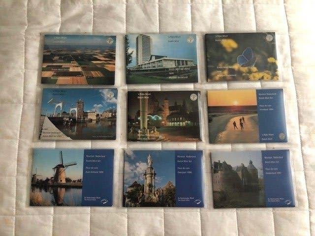 Muntsets Nederland 1989-1997 (9 stuks), Ophalen of Verzenden, Koningin Beatrix, Overige waardes, Setje