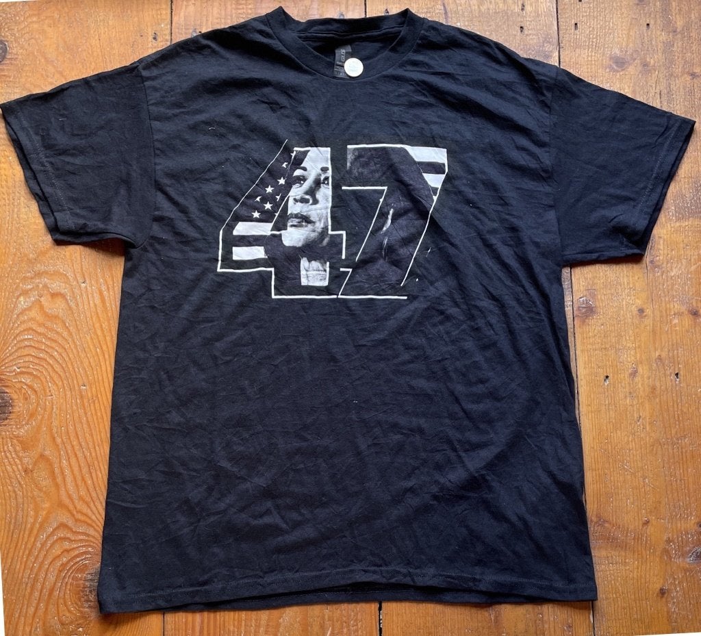 Kamala Harris "47" Politiek Graphic T-Shirt  Zwart - L A-148, Kleding | Heren, T-shirts, Maat 52/54 (L), Verzenden, Zwart, Onbekend
