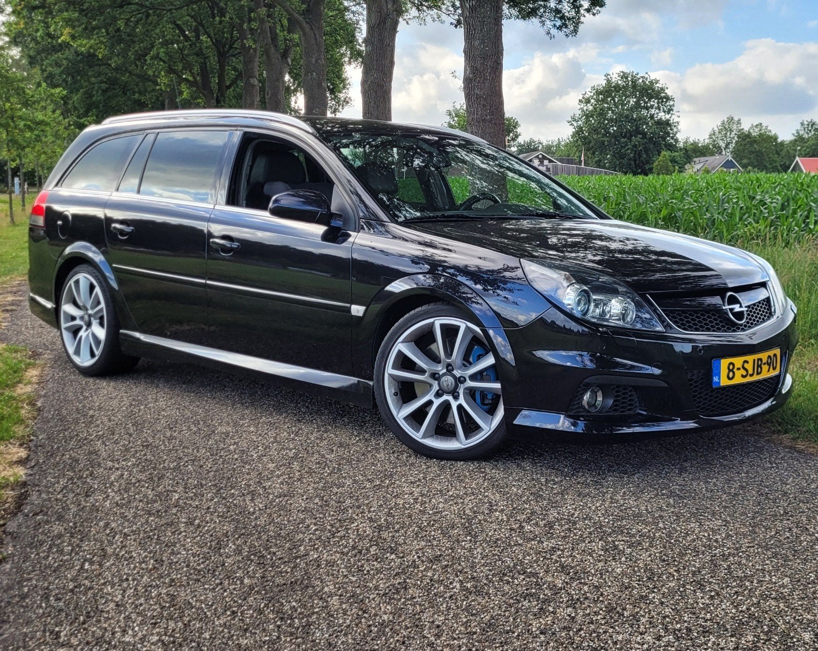 Opel Vectra OPC 2007 nw. Apk en beurt, Auto's, 1800 kg, Zwart, Xenon verlichting, Stationwagon