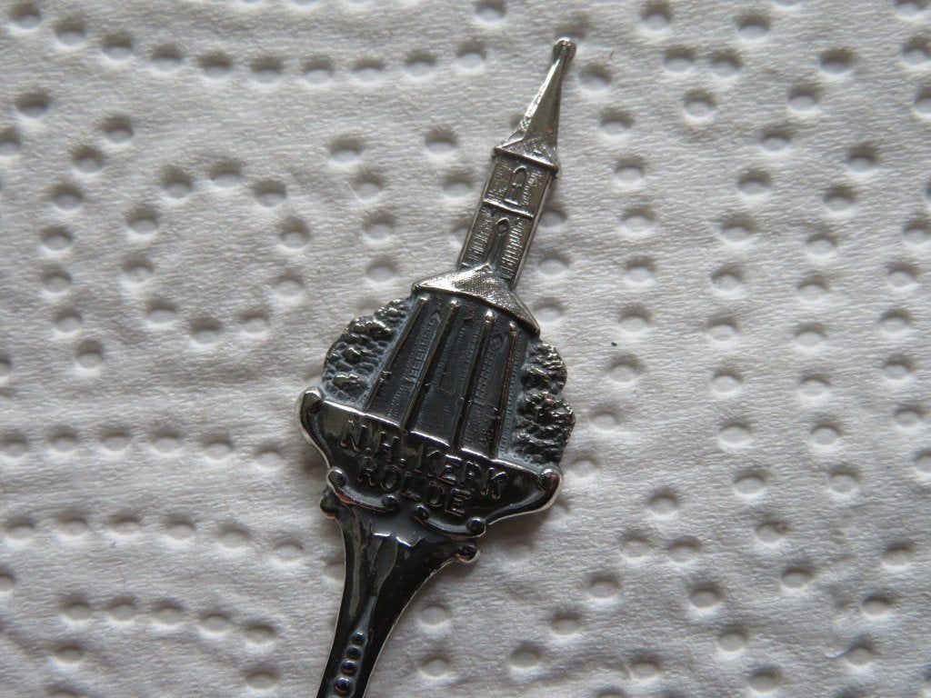 Verzilverd Lepeltje Jacobuskerk te Rolde, Overige materialen, Verzenden, Verzilverd, Nieuw