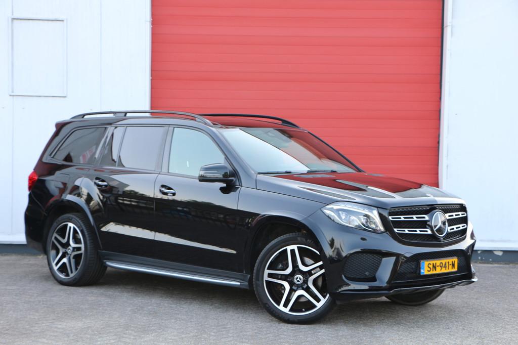 Mercedes-Benz GLS 500 4MATIC AMG-line 7-zitter | H/K | Pano, Auto's, 12 maanden, Gebruikt, 7 stoelen, Zwart
