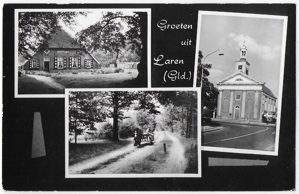 Laren Ongelopen Oude Ansichtkaart ( B3218), Ophalen of Verzenden, 1960 tot 1980, Gelopen, Noord-Holland