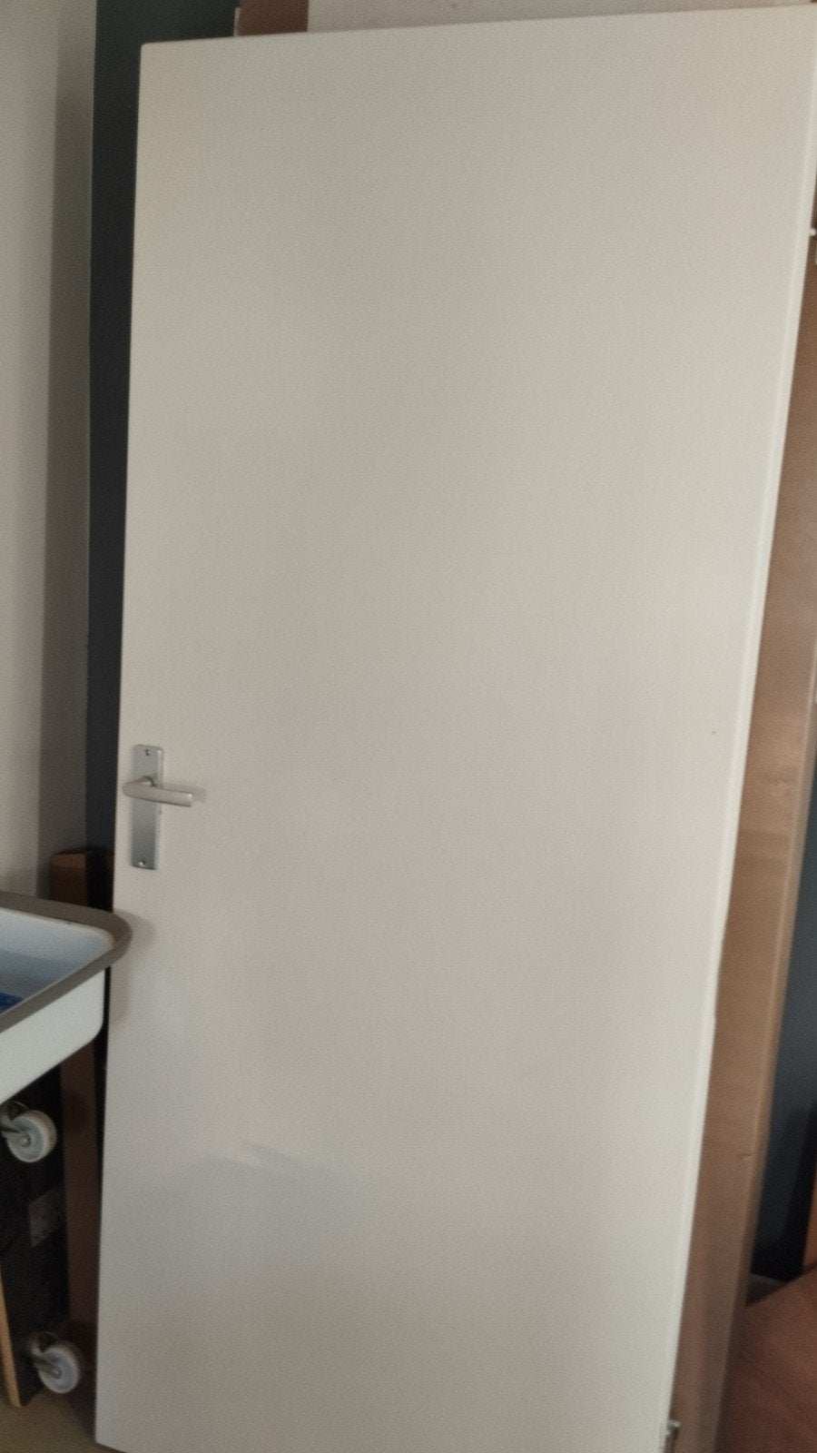 Opdekdeur 83x201,5 links draaiend, Ophalen, 80 tot 100 cm, Binnendeur, Zo goed als nieuw