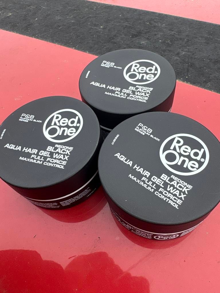 Red One Aqua Hair Gel Wax - 3 stuks, Sieraden, Tassen en Uiterlijk, Uiterlijk | Haarverzorging, Ophalen of Verzenden, Nieuw, Gel, Wax, Haarlak of Mousse