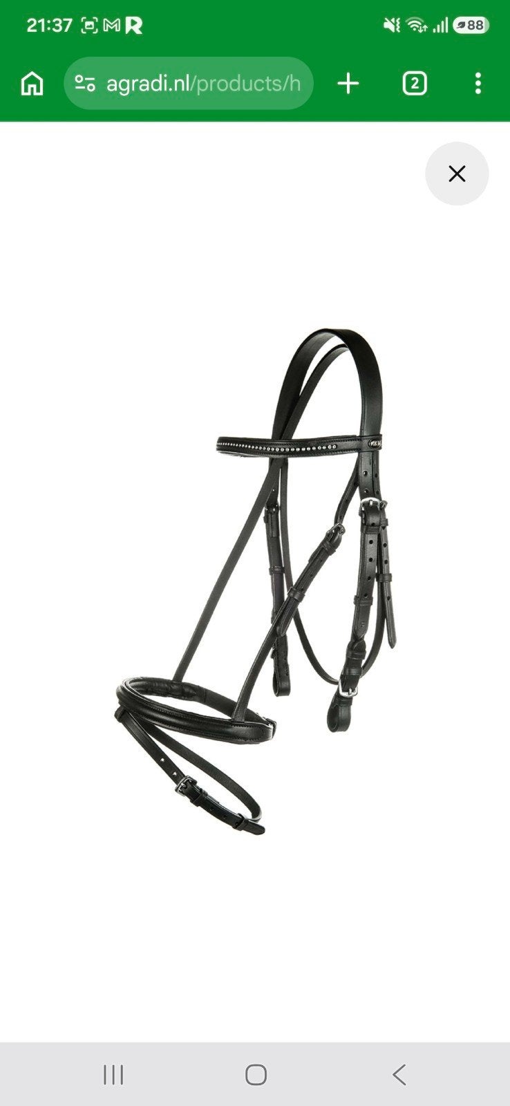 Mooi NIEUW hoofdstel maat cob, Ophalen of Verzenden, Hoofdstel, Cob