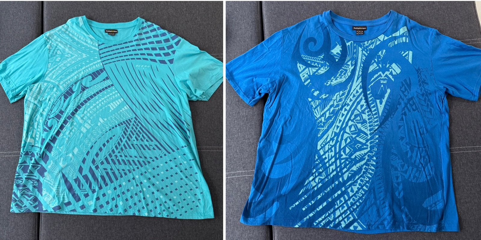 Heren t-shirt 3xl blauw met Maori print xxxl, Kleding | Heren, Blauw, Atlas for men, Overige maten, Ophalen of Verzenden