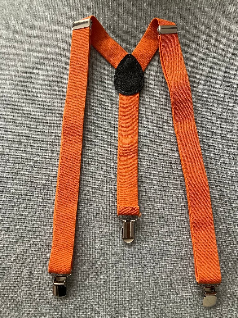 Oranje Driepunts bretels, Ophalen of Verzenden, Gedragen, Overige kleuren, Minder dan 95 cm