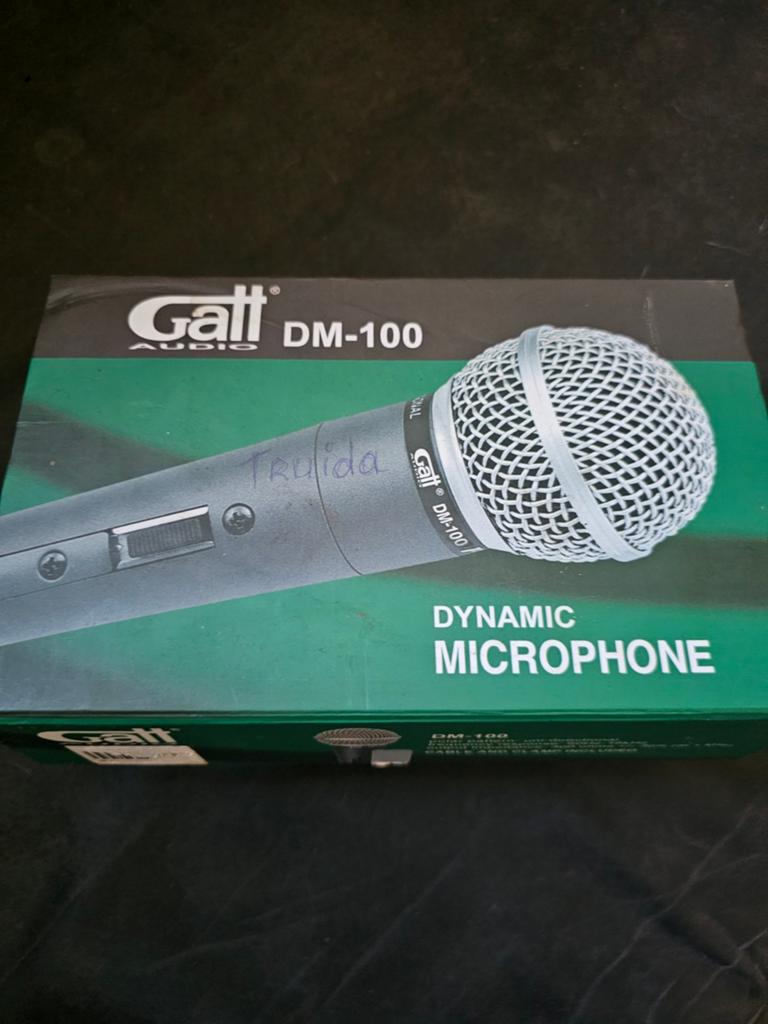 Te koop 3 Gatt DM-100 microfoons met xlr aansluiting, Muziek en Instrumenten, Microfoons, Ophalen of Verzenden, Zangmicrofoon