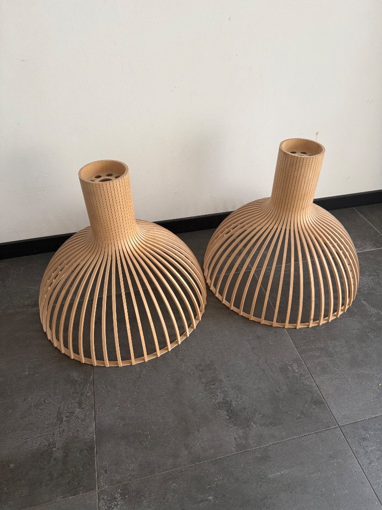 Hanglampen, Huis en Inrichting, Lampen | Hanglampen, Ophalen of Verzenden, Zo goed als nieuw, Hout