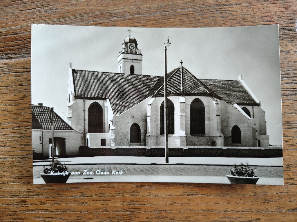 Katwijk aan zee oude kerk, Verzenden, 1920 tot 1940, Ongelopen, Zuid-Holland