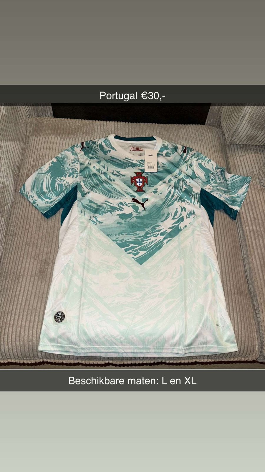 Portugal €30.-, Maat XL, Ophalen of Verzenden, Zo goed als nieuw, Shirt