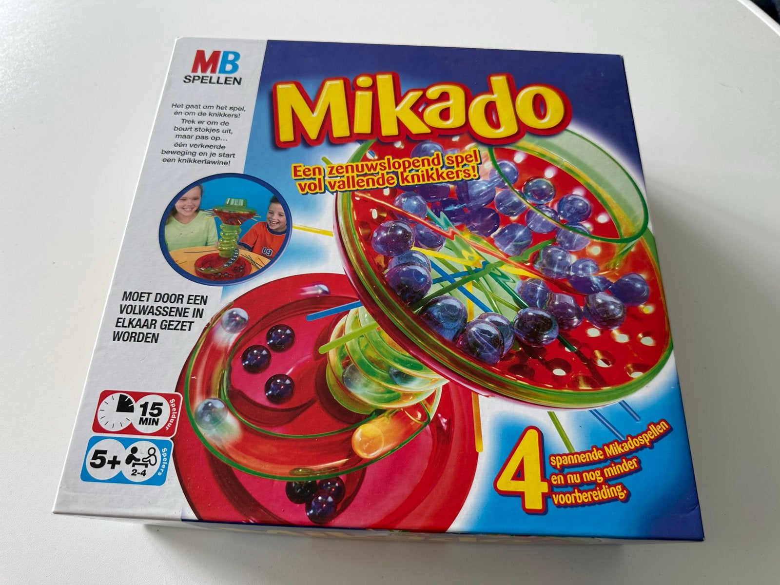Superleuk Mikado knikkerspel - MB Spellen, Drie of vier spelers, Ophalen, Zo goed als nieuw