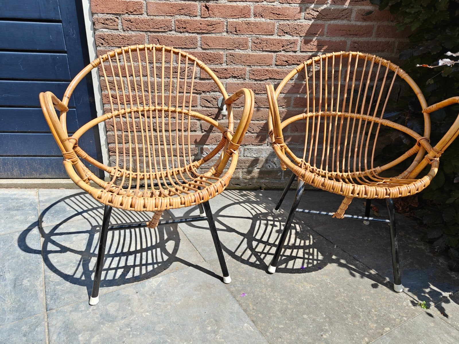 Rotan kinderstoeltjes - Set van 2, Kinderen en Baby's, Kinderstoelen, Ophalen, Gebruikt, Overige typen