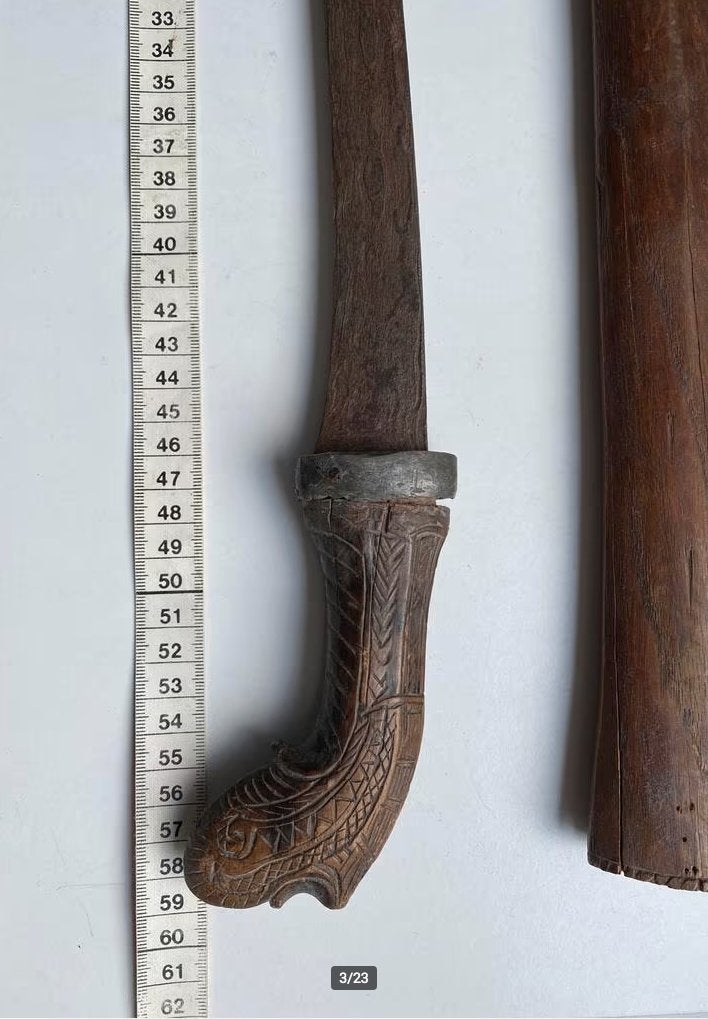Indonesian Pedang 19th century keris kris, Antiek en Kunst, Wapen, Verzenden, 59 cm, Indonesië
