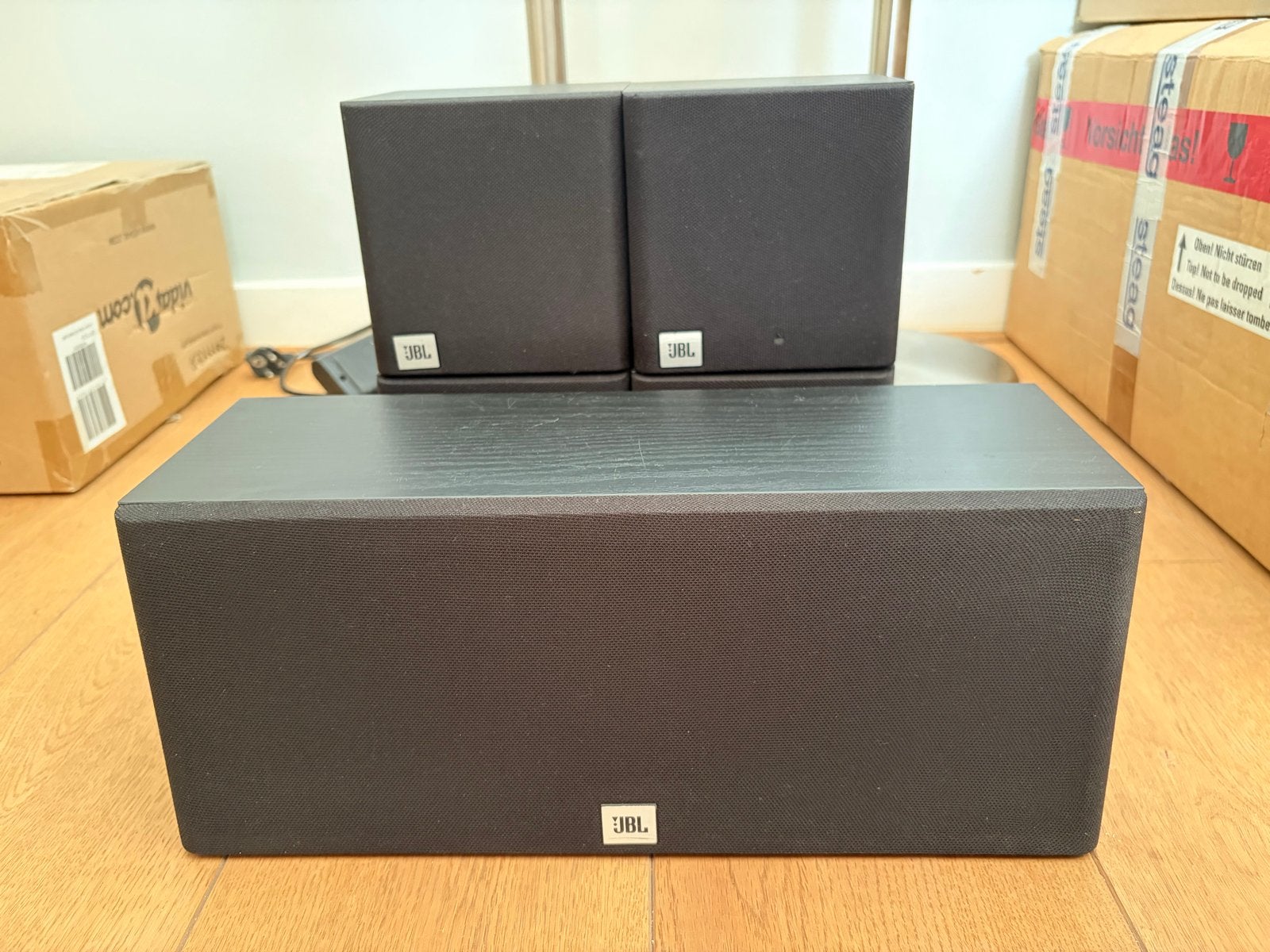 JBL HMX Center + 4 HMX Rear Speakerset - Gebruikt, Audio, Tv en Foto, Ophalen, Gebruikt, JBL, Surroundset