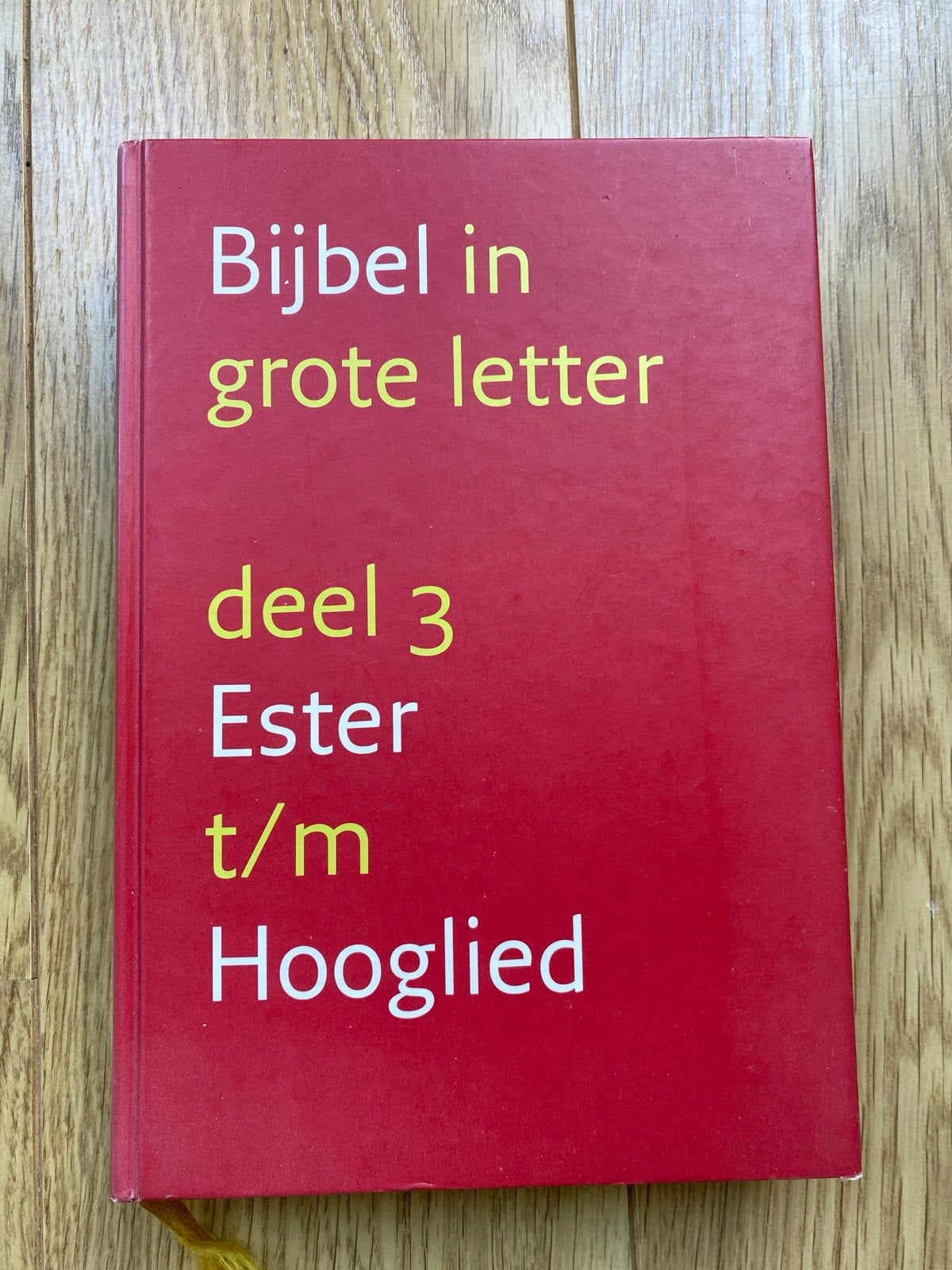 Bijbel in grote letter deel 3: Ester t/m Hooglied (NBG), Ophalen of Verzenden
