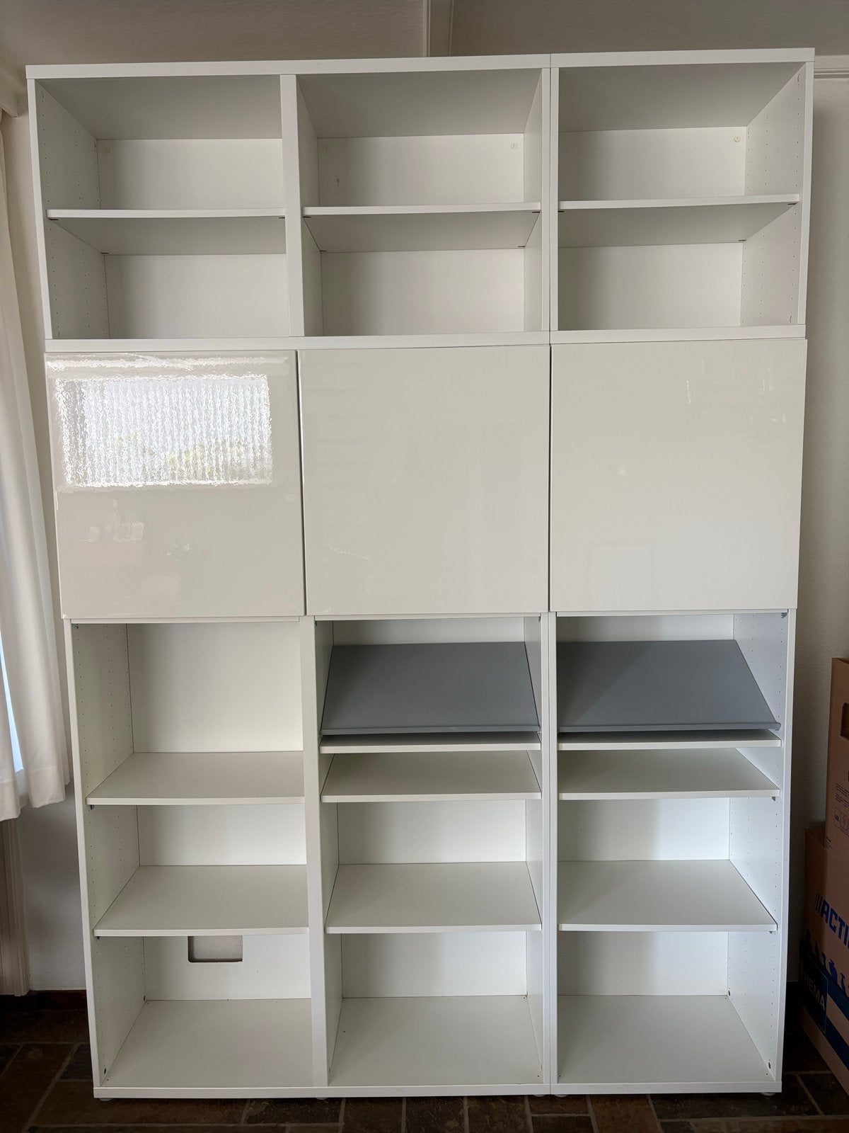 IKEA Besta kastenwand wit hoogglans, Ophalen, Overige materialen, Gebruikt, 200 cm of meer