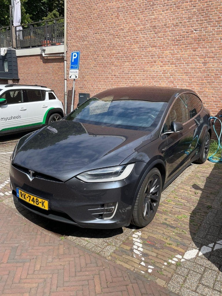 Tesla Model X 2017 Grijs, Auto's, Tesla, Automaat, Model X, 7 stoelen, Elektrisch