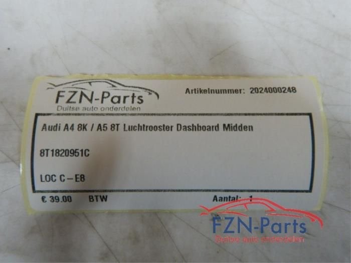 Luchtrooster Dashboard Audi A4 (22735833), Ophalen of Verzenden, Gebruikt