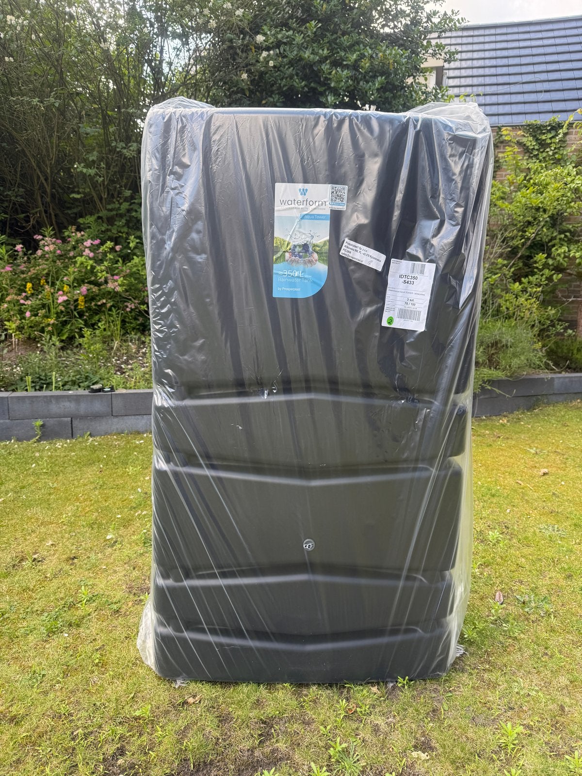 Regenton Aqua Tower 350L Antraciet - Nieuwe in verpakking, 150 liter of meer, Ophalen, Nieuw, Kunststof