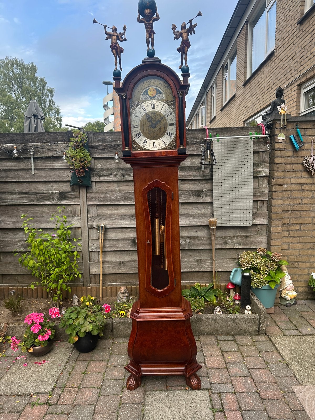 Staande klok met 3 melodieën, Antiek en Kunst, Ophalen