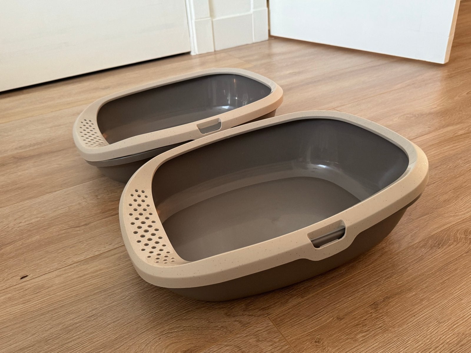 2 x Kattenbakken Savic Gizmo Medium, Ophalen, Zo goed als nieuw, Open