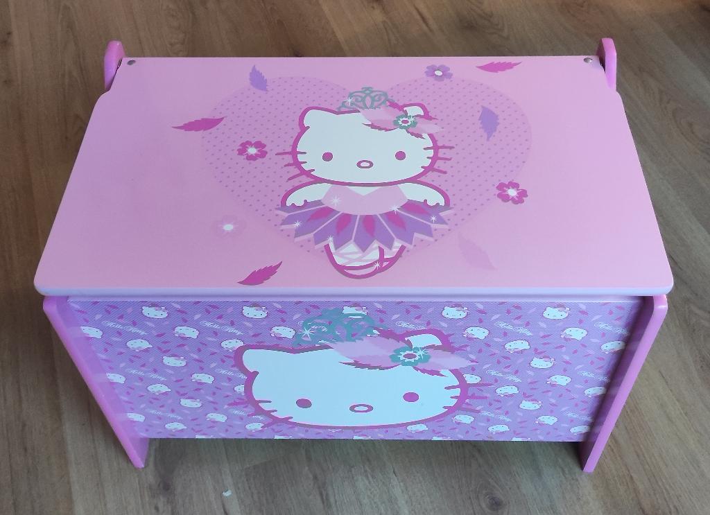 Hello Kitty speelgoedkist (zgan), Ophalen, Zo goed als nieuw