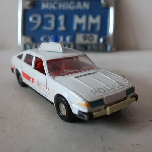 Rover 3500 SD1 Police Corgi Toys wit origineel, Ophalen of Verzenden, Gebruikt, Auto, Corgi