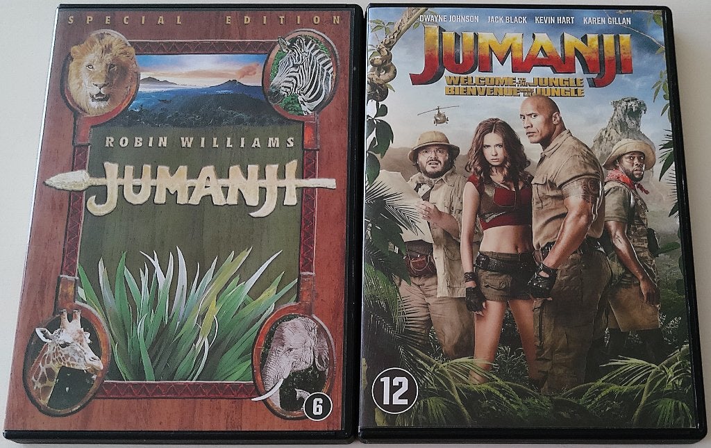 Dvd *** JUMANJI *** 2 stuks, Engels, Alle leeftijden, Nederlands, Ophalen of Verzenden