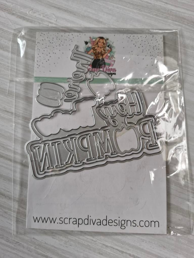 Scrap Diva Designs Hey there Pumpkin Metal Snijmal, Ophalen of Verzenden, Gereedschap of Toebehoren